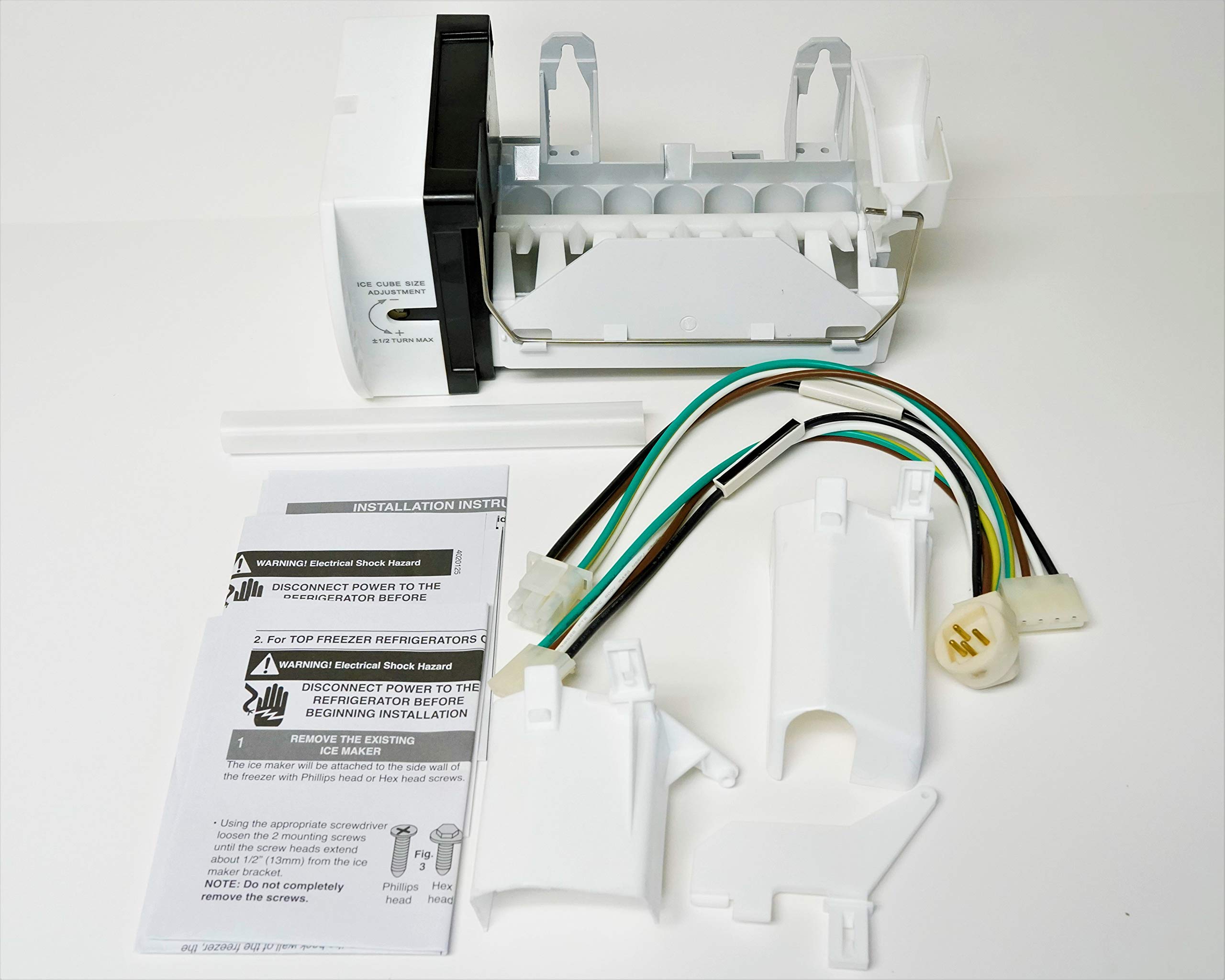 GE WR30X10093 Refrigerator Ice Maker Replacement - Compatible with IM10093, PS1993870 & AP4345120 - Perfect for Kitchen Appliance Repair and DIY Home Maintenance