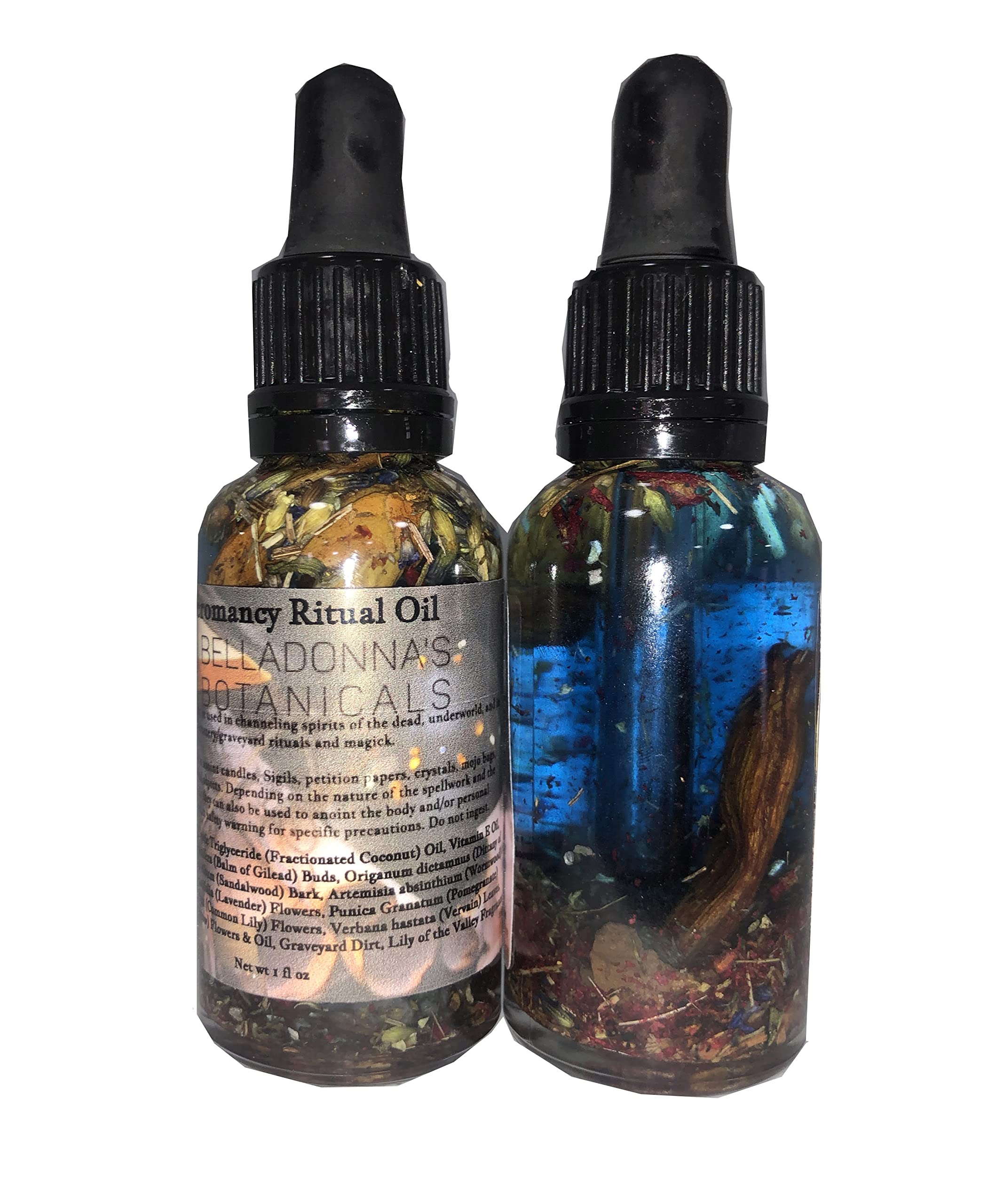 Necromancy Ritual Oil - Authentic Occult Essential Oil for Spiritual Cleansing, Protection & Dark Magic - Perfect for Wiccan Altars, Spell Casting & Paranormal Investigations