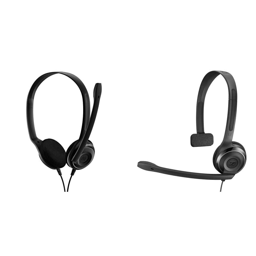 EPOS PC 8 USB On-Ear Stereo Gaming Headset with Noise Cancelling Microphone, Inline Volume & Mute Control, Lightweight Single-Sided Design for PC, Laptop, VoIP Calls & Online Meetings - Perfect for Work from Home & Remote Learning
