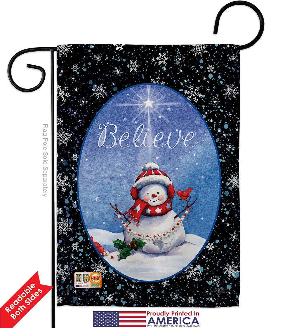 Christmas Garden Flag Set - Double Sided Winter Decor for Outdoor Holiday