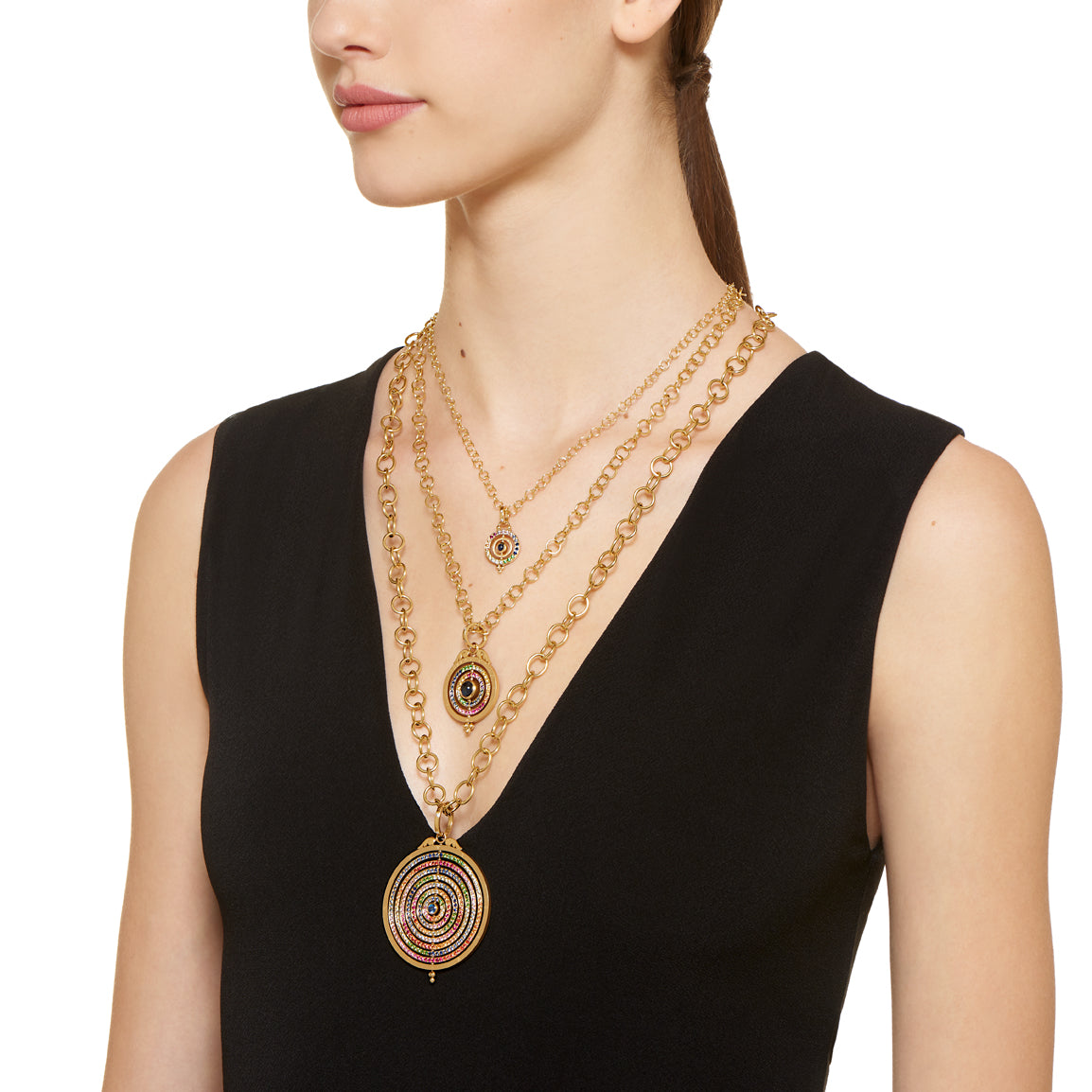 Temple St. Clair 18K Gold Fine Round Chain Necklace for Women - Elegant Layering Necklace for Everyday Wear, Gift Giving & Special Occasions