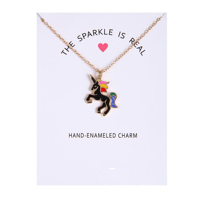 Handmade Enamel Unicorn Pendant Necklace for Women - Elegant Jewelry Gift for Birthday, Christmas & Special Occasions | Perfect for Daily Wear, Parties & Gifting