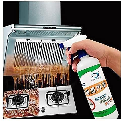 DUKAAN 500ML Non-Toxic Magic Degreaser Spray - Oil & Grease Stain Remover for Gas Stove, Chimney, BBQ, Exhaust Fan | Non-Flammable Kitchen Cleaner for Grill & Home | All Surface Cleaner for Shiny Results | Perfect for Deep Cleaning Kitchen Appliances & Outdoor Grills
