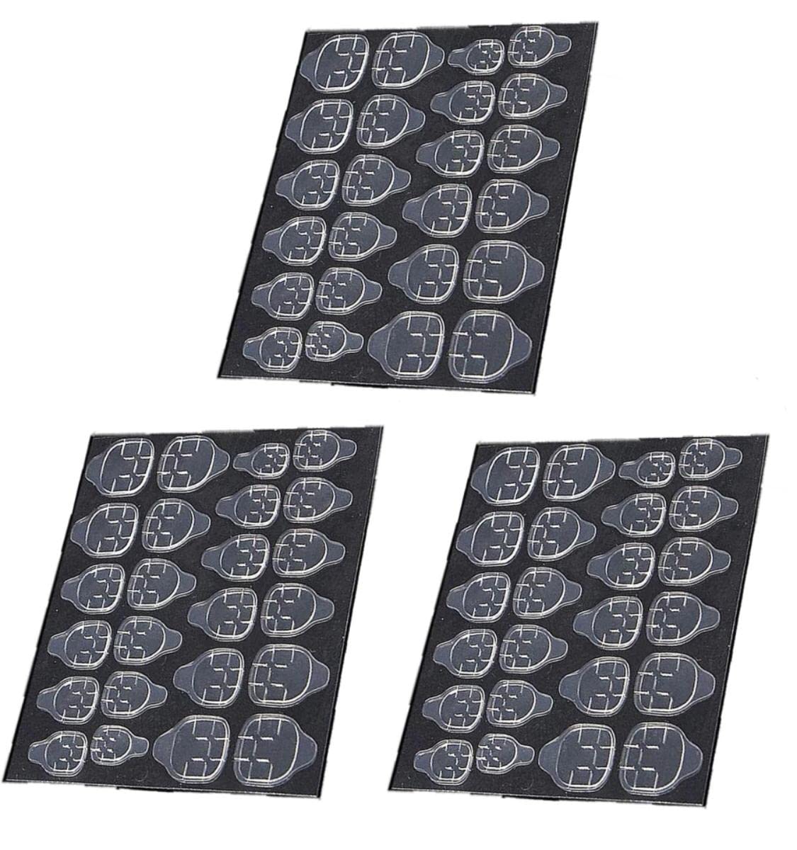 600pcs Double-Sided Nail Tab Stickers (25 Sheets) - Transparent Flexible Fake Nail Adhesive Tabs for Press-On Nails | No Glue Needed, Easy Application for Manicures & Nail Art | Perfect for Home, Salon, Travel & Special Occasions