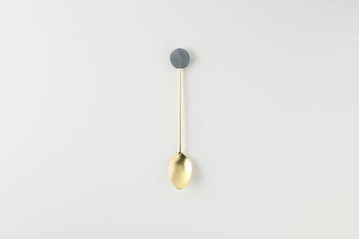 Premium Matte Gold Teaspoon Set with Acrylic Block - 9-Piece Elegant Tea Spoon Collection for Coffee, Dessert, and Tea Party Serving - Perfect for Home, Restaurant, and Gift Giving