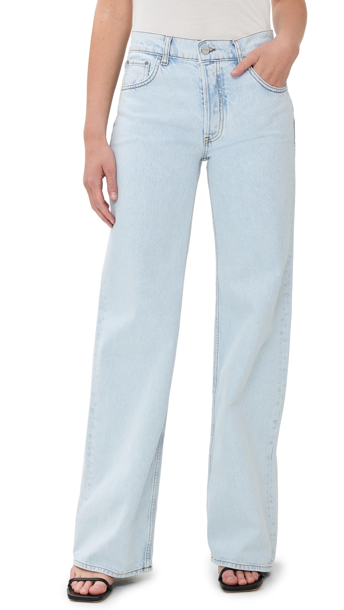 ANINE BING Women's High-Rise Skinny Jeans - Stretch Denim Pants for Casual & Night Out | Perfect for Work, Date Night & Everyday Wear