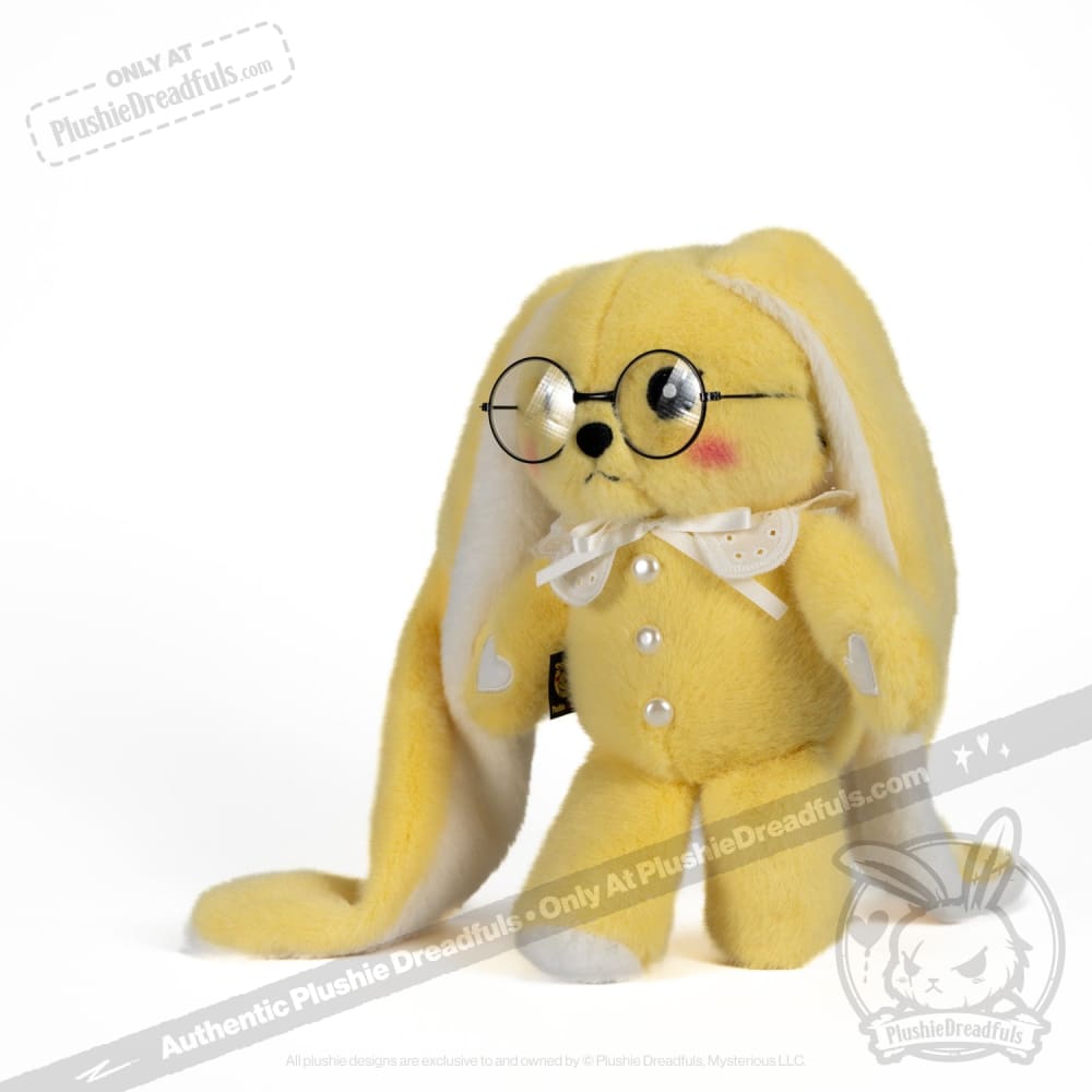 Plushie Dreadfuls Shy Rabbit Stuffed Animal - Soft Plush Toy for Kids, Anxiety Relief & Cuddling | Perfect for Bedtime, Gifts & Emotional Support