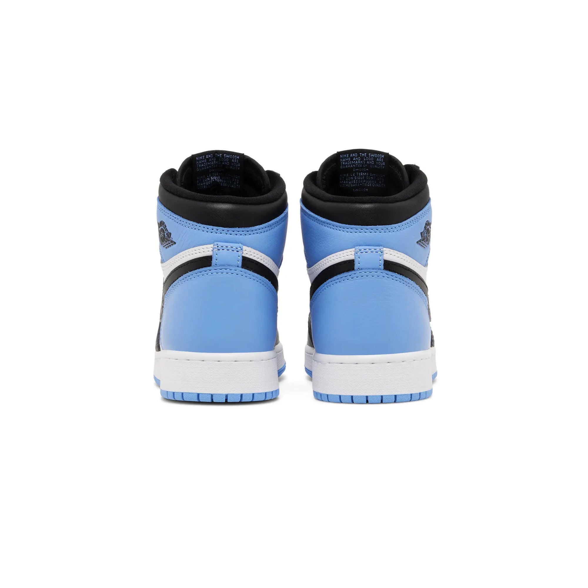 Air Jordan 1 Retro High OG 'UNC Toe' GS Sneakers (2023) - Classic Blue & White Basketball Shoes for Women & Girls - Perfect for Streetwear, Casual Outfits & Sneaker Collectors