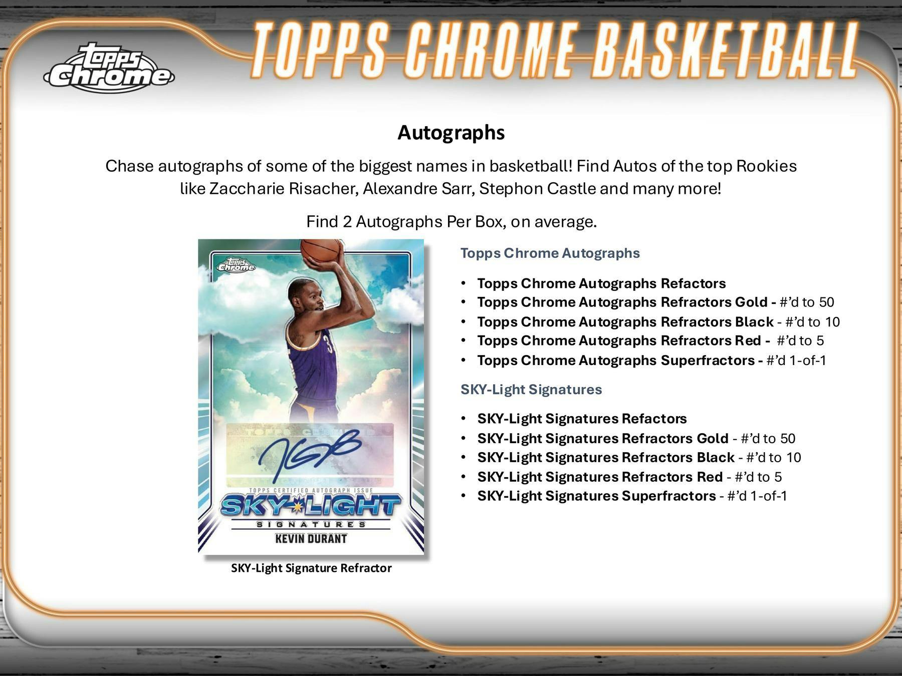2024-2025 Topps Chrome Basketball Hobby Box - 24 Packs with Autograph & Memorabilia Cards - Collectible NBA Trading Cards for Fans & Investors - Perfect for Card Shows, Gifts, and Sports Collections