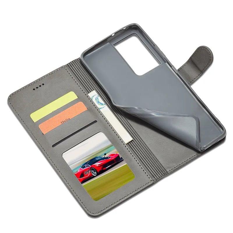 Samsung Galaxy S24 Plus Vegan Leather Wallet Case - Slim Protective Cover with Card Slots for Credit Cards & ID - Perfect for Daily Use, Travel, and Business