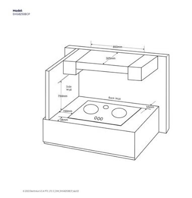 Electrolux EHG8250BCP 80cm Gas Hob - UltimateTaste 500 with FlexCut Technology for Precise Cooking | Perfect for Modern Kitchens & Professional Chefs