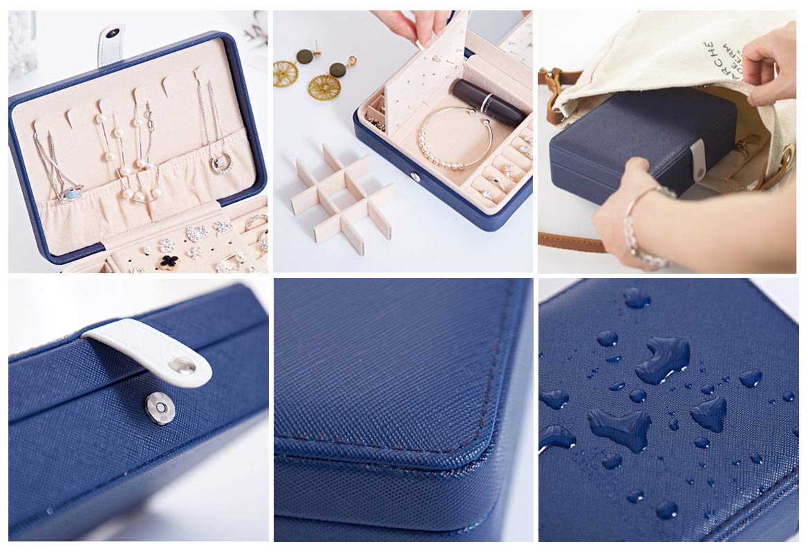Elegant Jewelry Box for Women - Necklace, Earrings & Rings Organizer | Perfect for Travel, Home Storage & Gift Giving