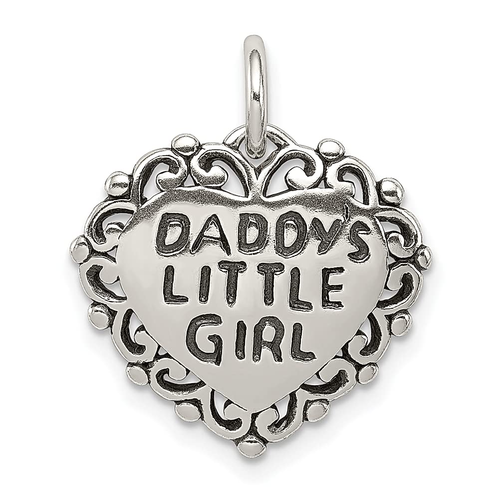 925 Sterling Silver Daddy & Little Girl Necklace Pendant - Elegant Heart Charm Fine Jewelry for Women - Perfect Gift for Daughter, Wife, Mother - Ideal for Birthdays, Anniversaries & Father's Day