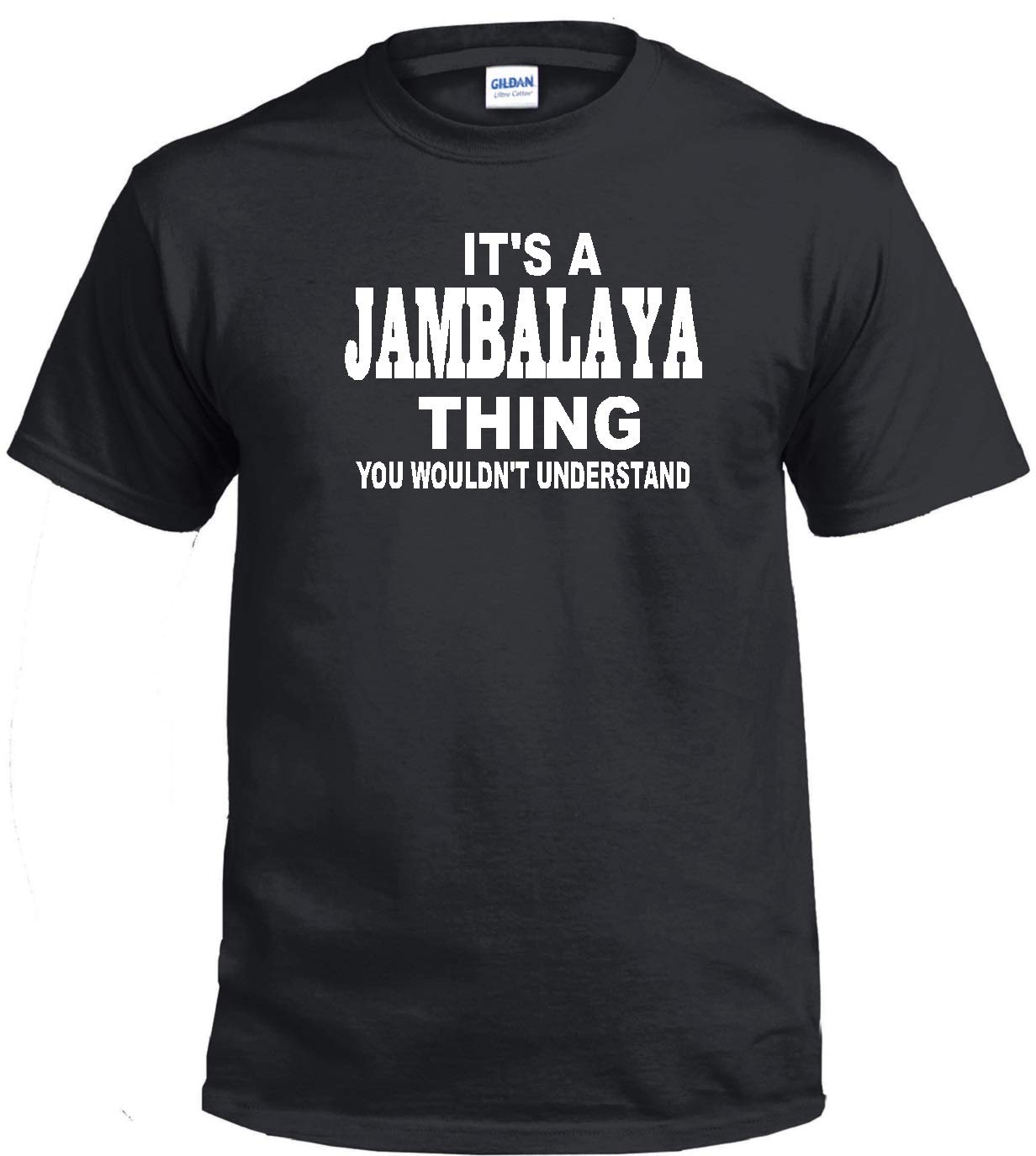 STUFF WITH ATTITUDE Jambalaya Graphic Black Cotton T-Shirt for Men & Women - Casual Wear, Street Style, and Festival Outfits