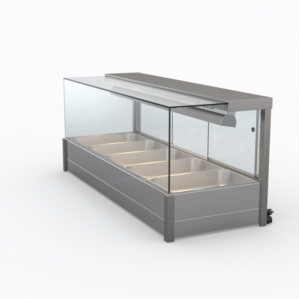 Bonvue BM17SC Square Countertop Bain Marie - Dual Wet & Dry Food Warmer for Restaurants, Catering & Buffets - Perfect for Keeping Soups, Sauces & Dishes Warm