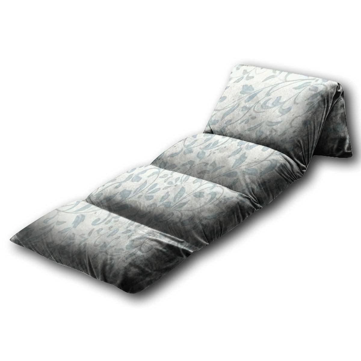 Kids Floor Pillow - Blue Baroque Style Seamless Background Floor Lounger | Soft Play Mat for Reading, Gaming & Slumber Parties | King Size Comfort for Children's Room, Nursery or Play Area