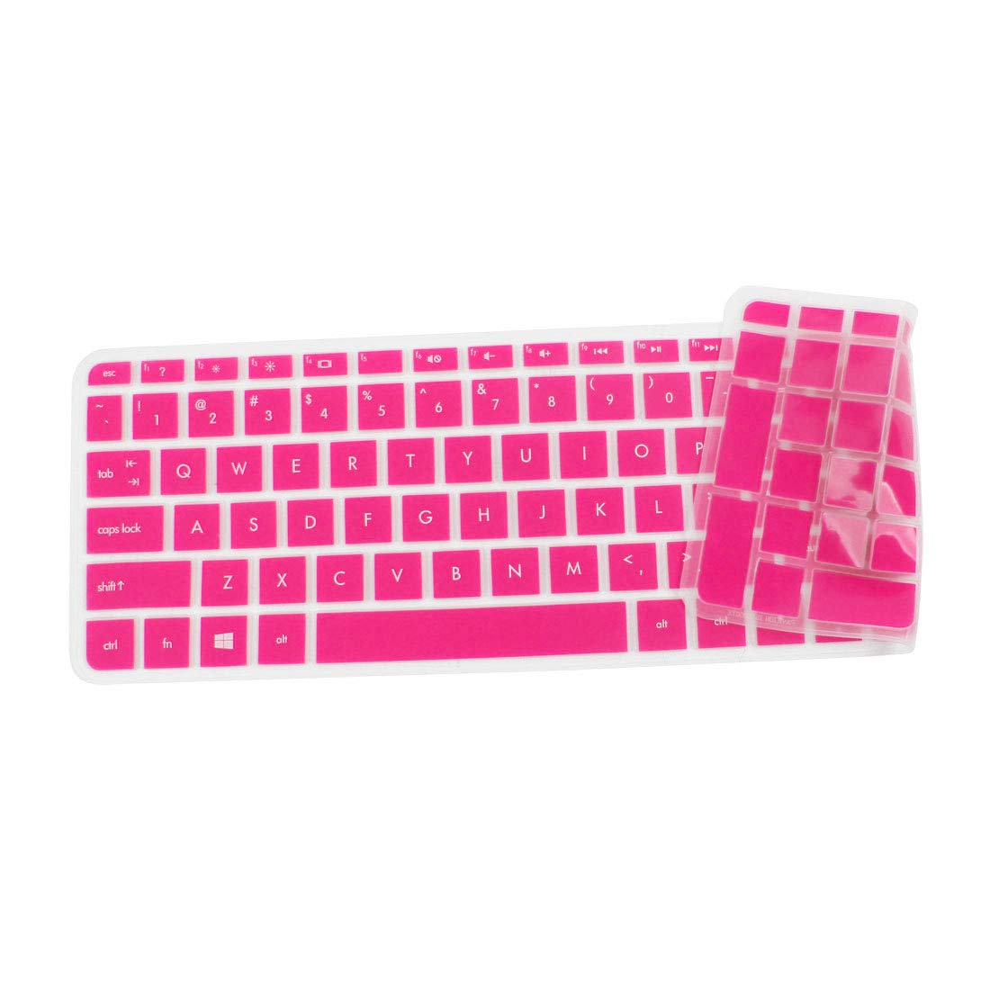 uxcell Fuchsia Keyboard Protector Skin Film Cover for HP Pavilion 15 Laptop - Waterproof & Dustproof Protection for Work & Gaming