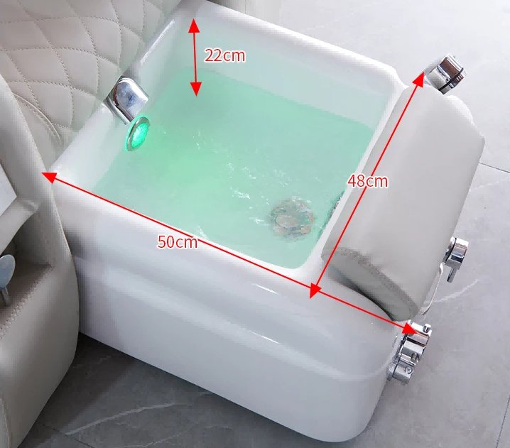 Bella Elite Professional Massage Pedicure Chair with Built-in Plumbing System - Perfect for Spa, Salon & Home Relaxation