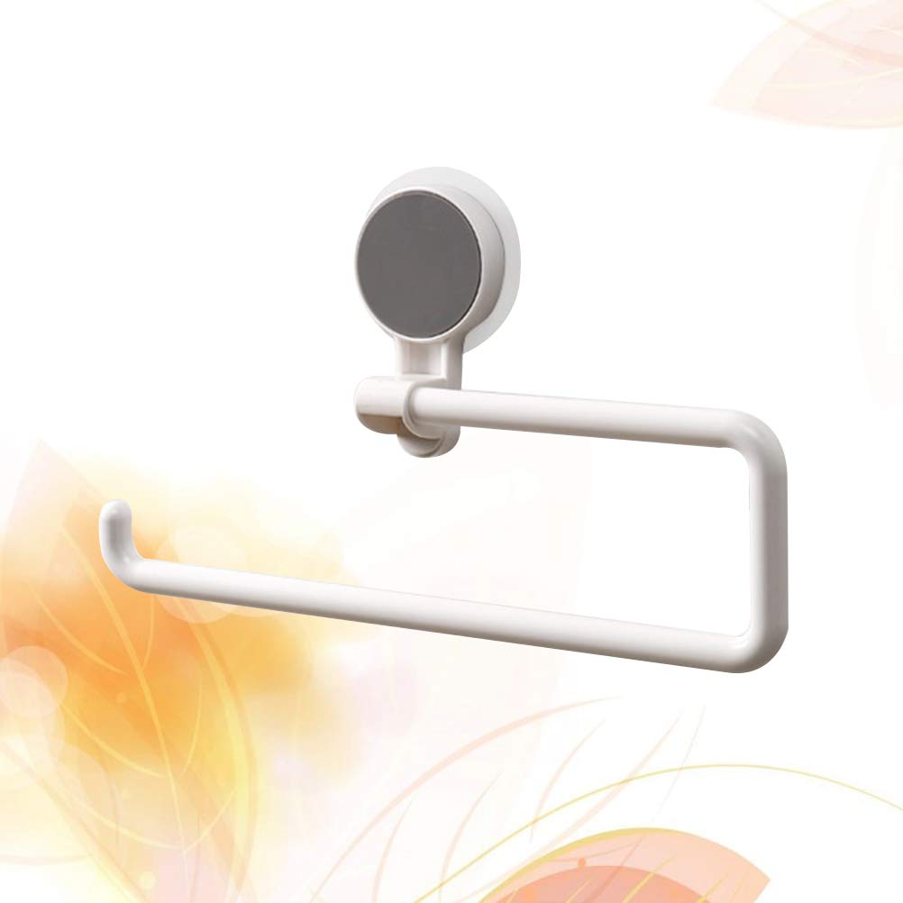 Wall Mounted No Punching Paper Roll Holder - Cabilock Bathroom & Kitchen Tissue Dispenser for Home, Condo, Restaurant - Space Saving Towel Rack & Home Decor Accessories (Ideal for Small Bathrooms, Kitchens & Commercial Spaces)