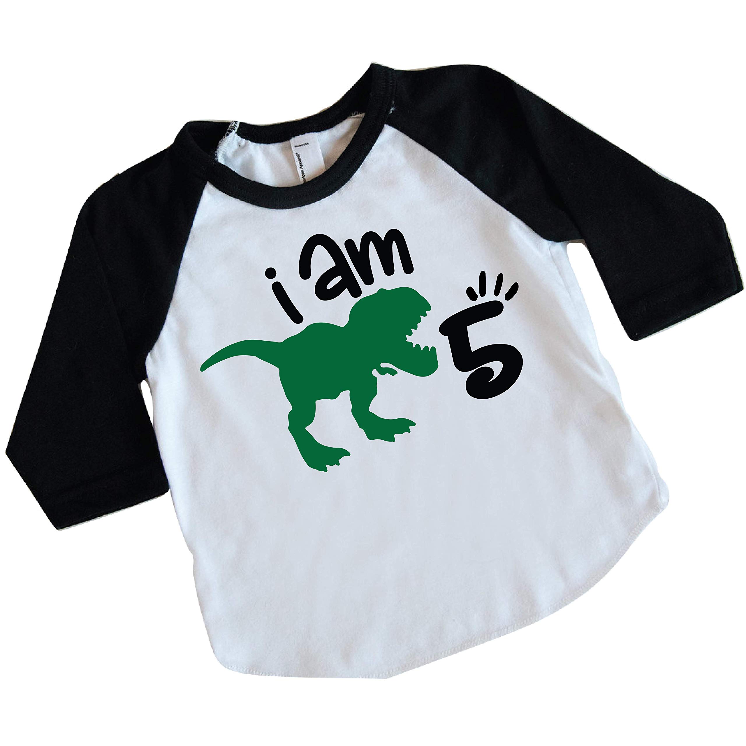 Dinosaur Shirt for Boys - 5th Birthday Dinosaur Outfit with Cute Dino Print | Perfect for Birthday Parties, School, and Playtime