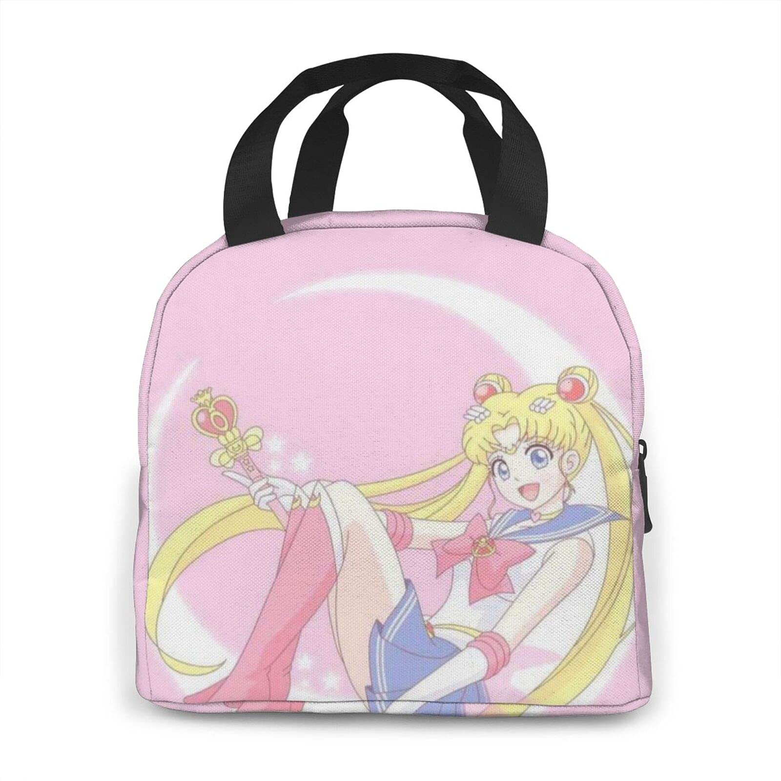 **Insulated Anime Lunch Bag for Women - Reusable Cooler Tote Box for Work, Picnic & Travel - Bento Lunch Container for Office, School & Outdoor Activities**