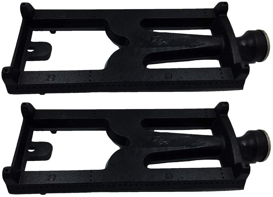 LS'BABQ 2 Pack Cast Iron Grill Burners Replacement for DCS 27 Series & Lynx Gas Grills - 16