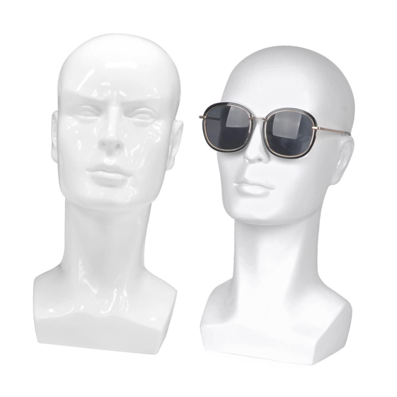 VILLFUL Full-Size Male Wig Display Mannequin Head - Professional Cosmetology Model with Sturdy Safe Stand for Salon, Barber Shop & Hair Styling Practice
