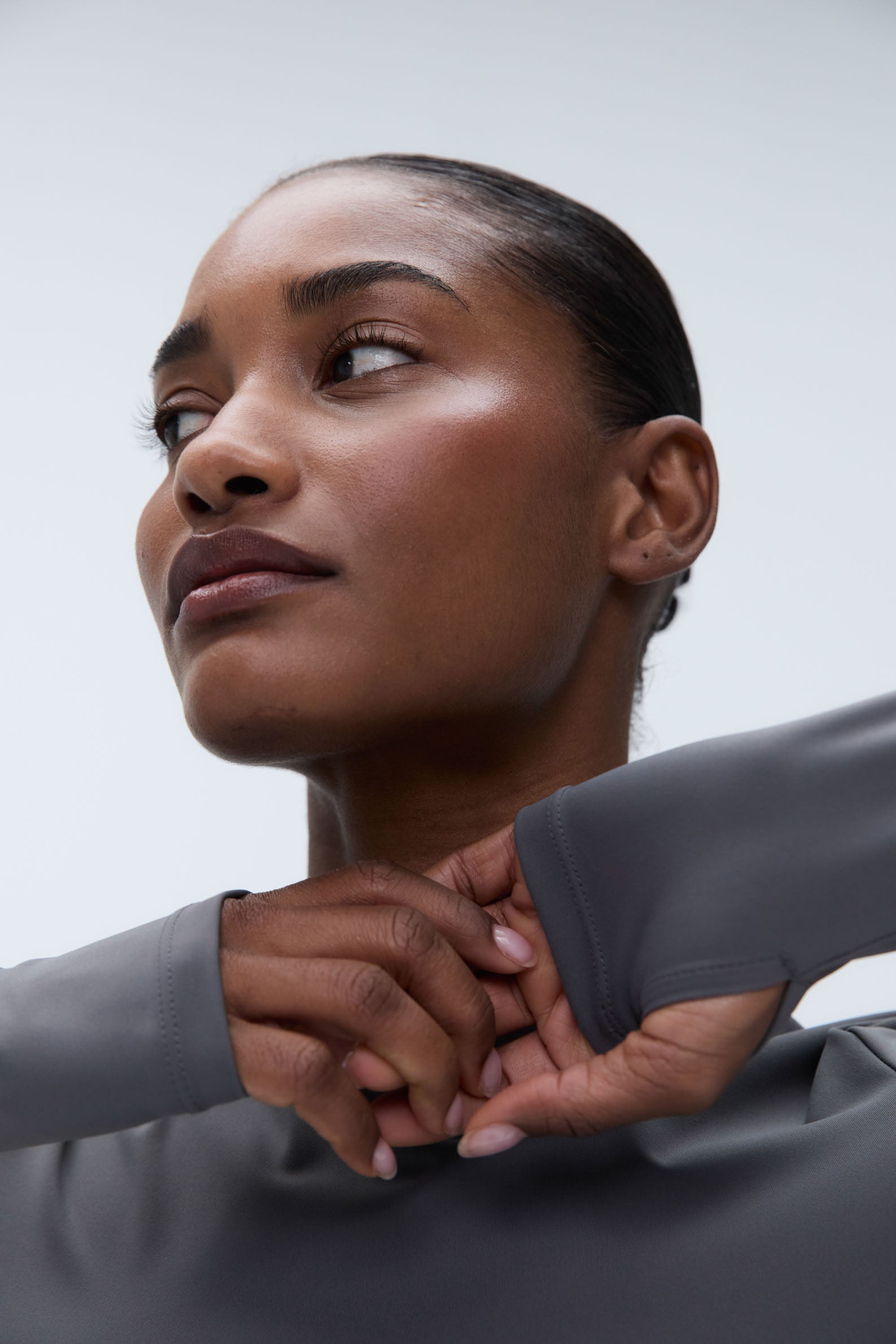 Ultimate Long Sleeve Top for Women - Soft Stretch Dark Grey Shirt - Perfect for Work, Casual & Layering