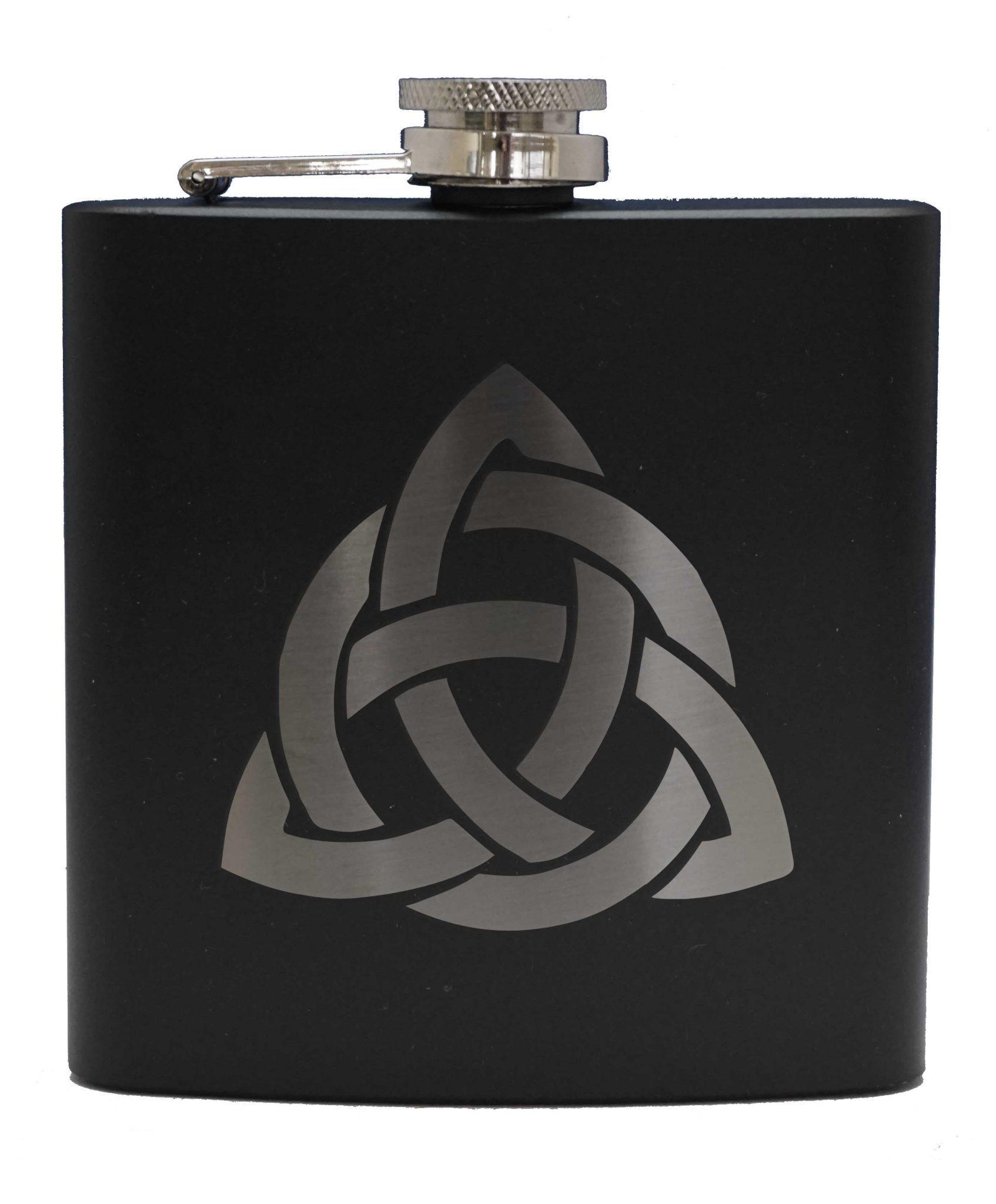 6oz Celtic Knot Sporran Flask - Elegant Scottish Whiskey Hip Flask for Outdoor Adventures, Weddings & Celtic Events