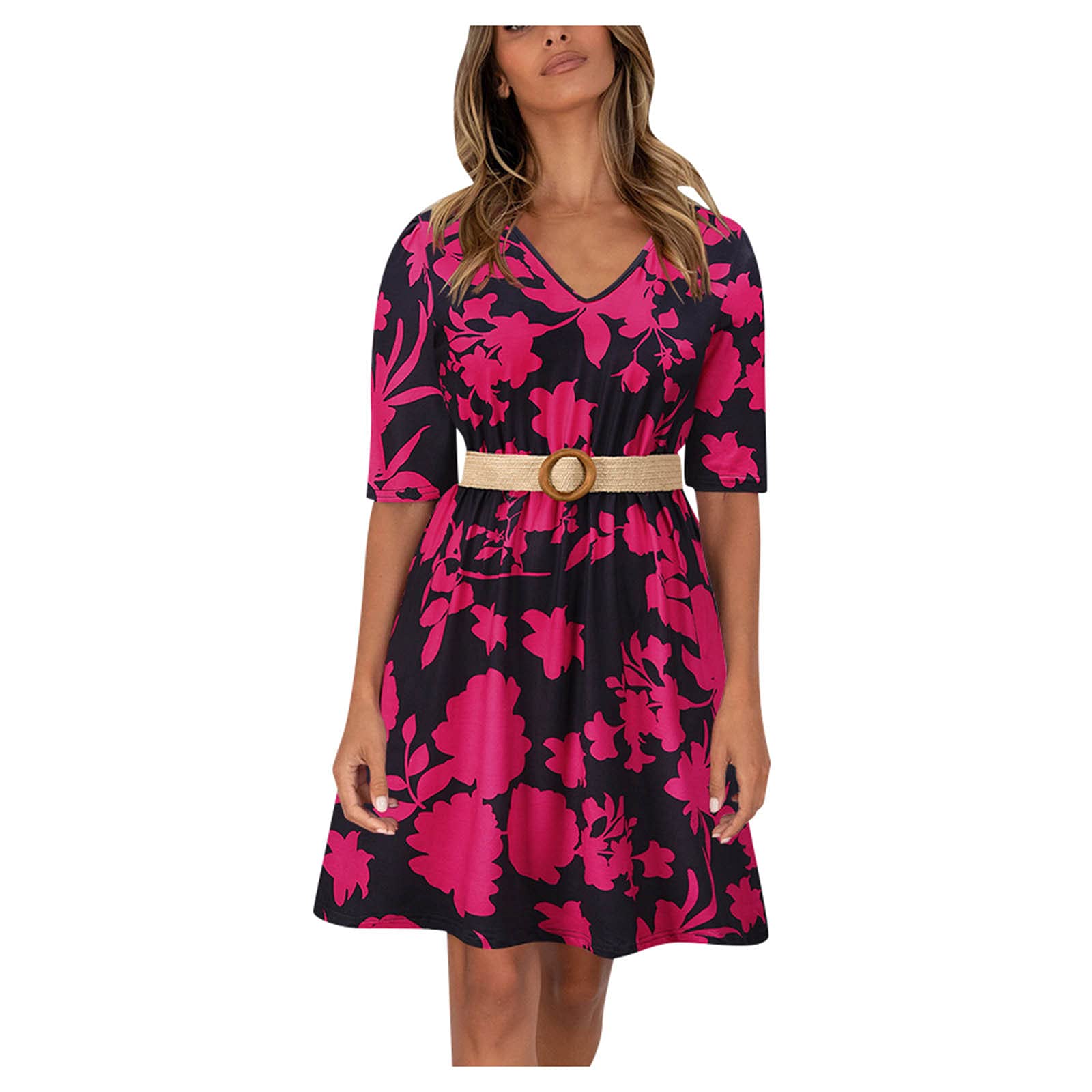 ETHKIA Women's Floral Print Sleeveless Summer Dress - Casual Long Sling Dress for Women, Perfect for Beach Vacations, Garden Parties & Summer Outings