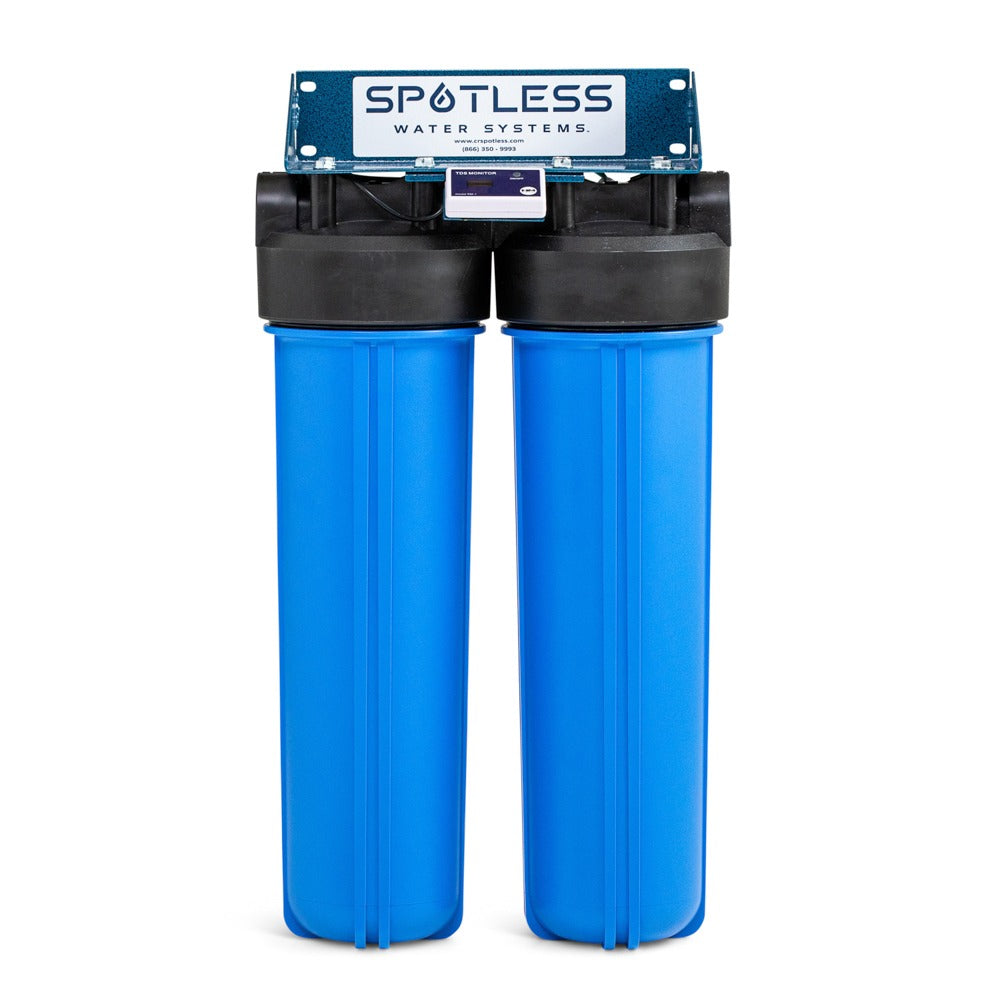 CR Spotless Wall Mount Deionized Water Filtration System - 300 Gallon Capacity for Spot-Free Car Washing, RV & Window Cleaning