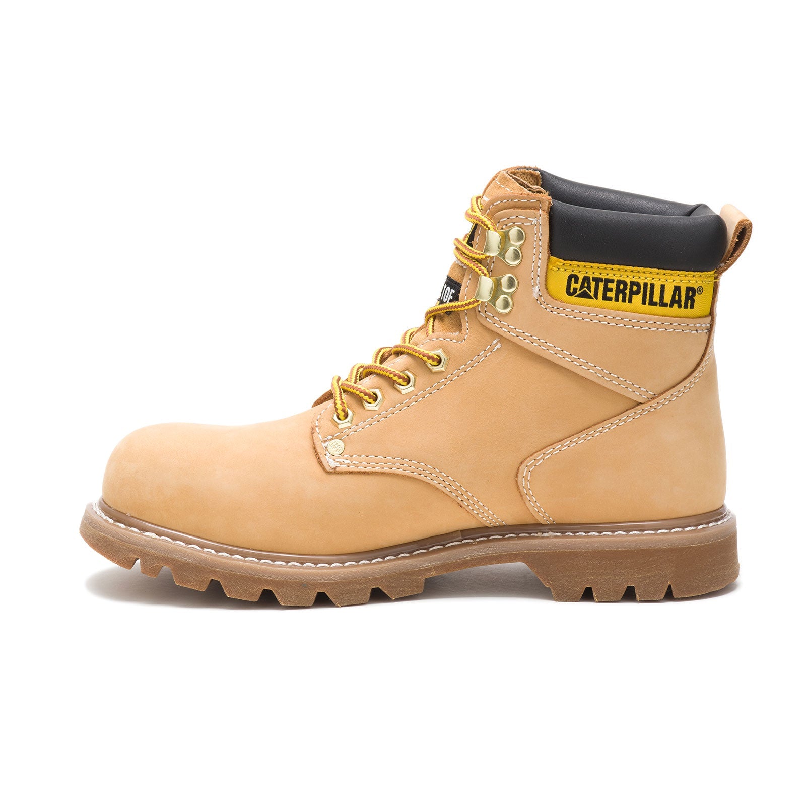 Honey Brown Steel Toe Work Boots for Men - Comfortable & Durable Safety Shoes for Construction, Warehouse & Outdoor Work