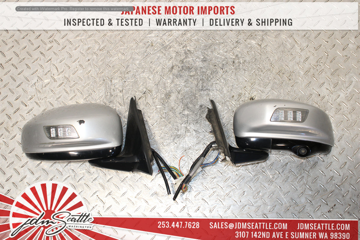 JDM Nissan Skyline V36 350GT Infiniti G37 2007-2014 Side Mirrors with Camera - Replacement Auto Parts for Enhanced Safety & Parking Assistance