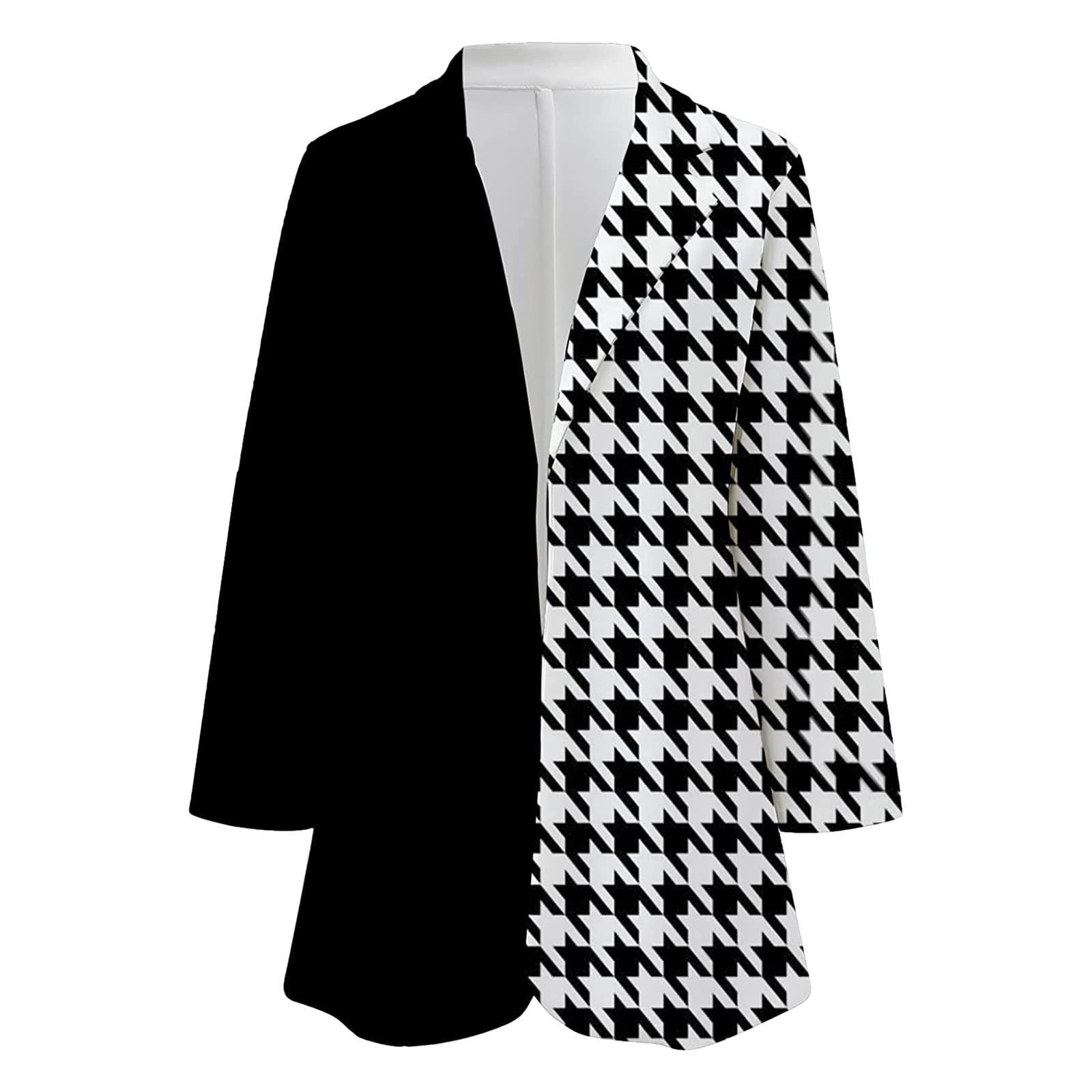 UODSVP Women's Winter Coats - Fashion Lapel Printed Jacket, Stylish Casual Suit Jacket for Cold Weather | Perfect for Office, Dating & Daily Outfits