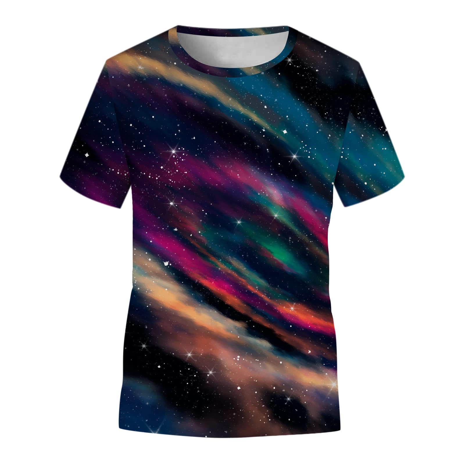 **Galaxy Print Kids T-Shirts for Boys & Girls - Casual Short Sleeve Tees for Toddlers (2T) - Pack of 3 - Perfect for School, Play & Everyday Wear**