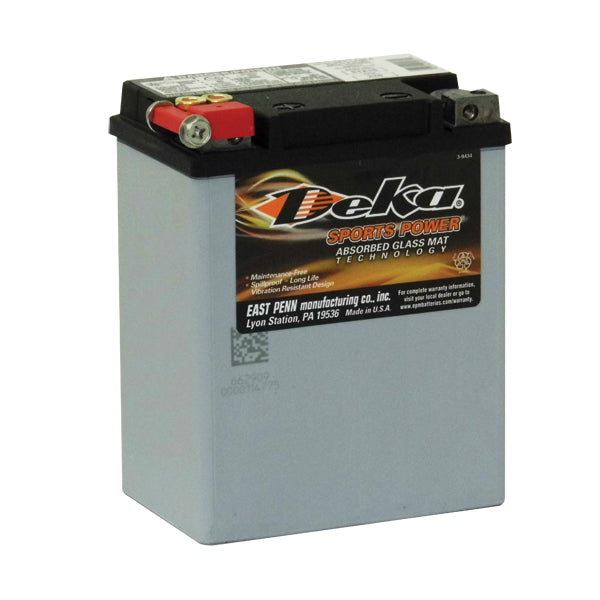 Deka ETX15 AGM Powersports Battery - High-Performance Motorcycle & ATV Battery for Reliable Starting Power - Perfect for Harley, Honda, Yamaha & More
