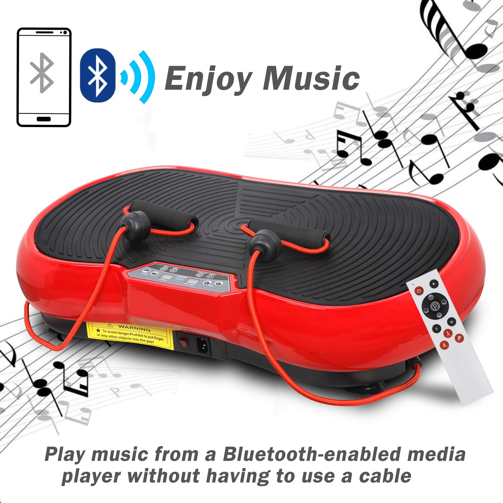 HomGarden Vibration Platform Machine - Bluetooth Vibration Plate for Full Body Workout, Weight Loss & Massage | Home Gym Fitness Equipment for Toning & Recovery
