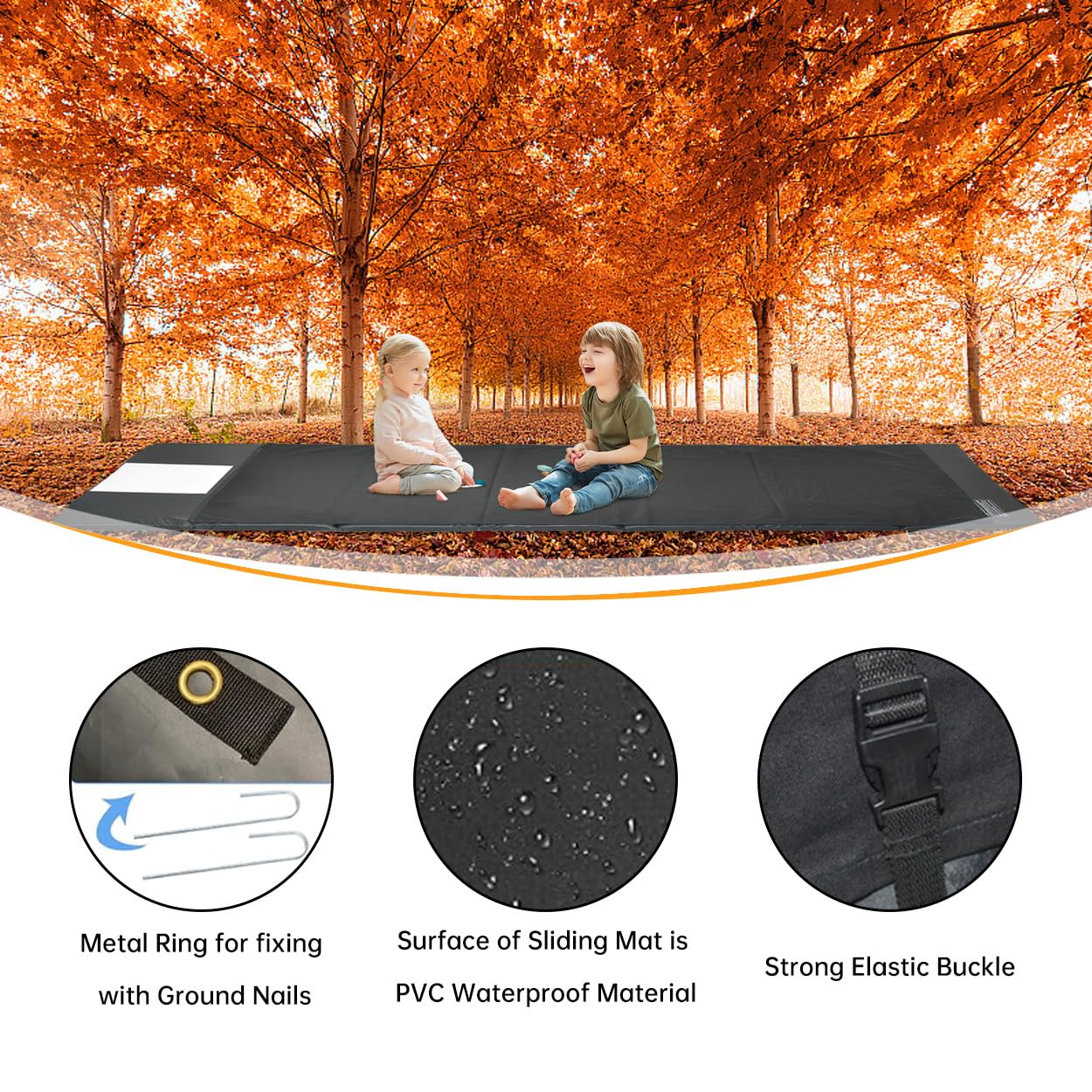 Foldable Baseball & Softball Sliding Training Mat - Slide-Rite Practice Mat for Pitching, Hitting & Driving - Indoor/Outdoor Field Training & Home Exercise - Perfect for Backyard Drills, Team Practice & Personal Fitness