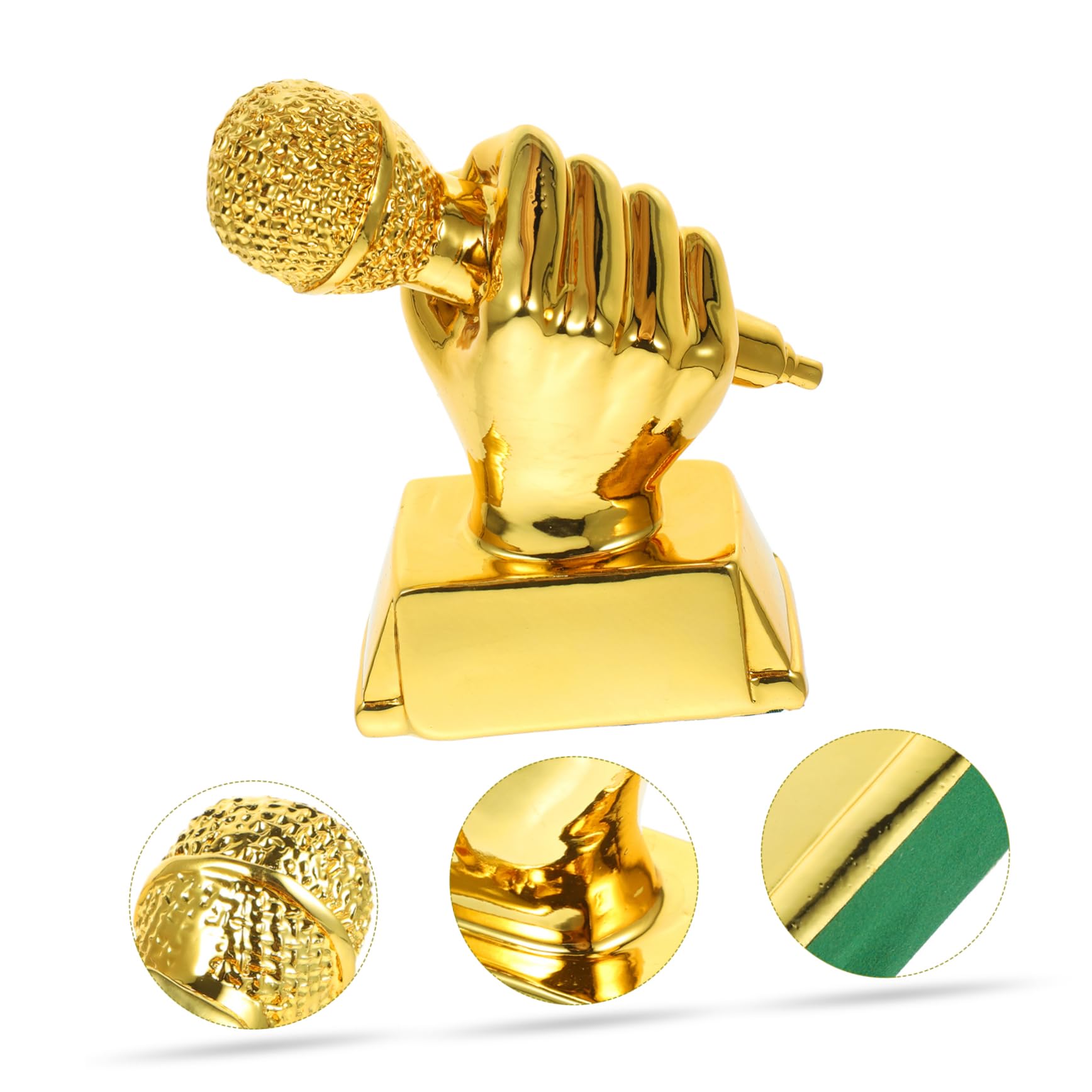 Premium Synthetic Resin Microphone Trophy for Quiz Master & Speech Contests - Award Winning Prizes for Game Shows, Karaoke Nights & Corporate Events