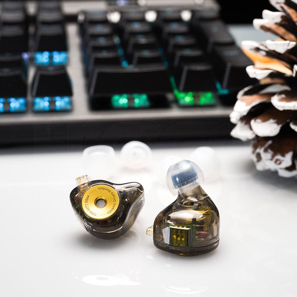 TRN MT1 MAX 10mm Dual Magnet Dynamic Driver HiFi Earphones - Perfect for Audiophiles, Gaming & Music Listening