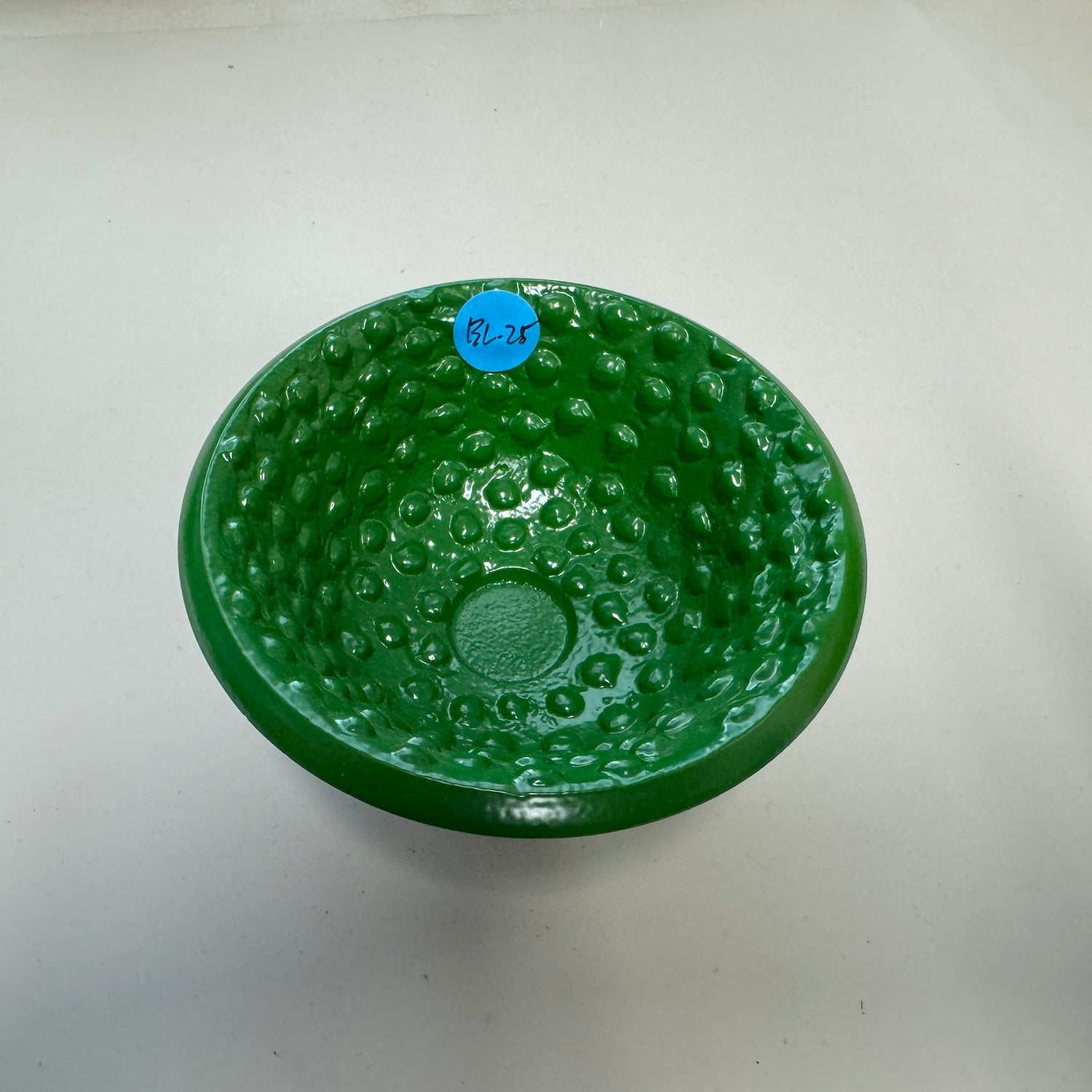 Green Bumpy Indestructibowl Shaving Bowl BL25 - Durable & Non-Slip Shaving Bowl for Men's Wet Shaving, Perfect for Barbershop & Home Grooming