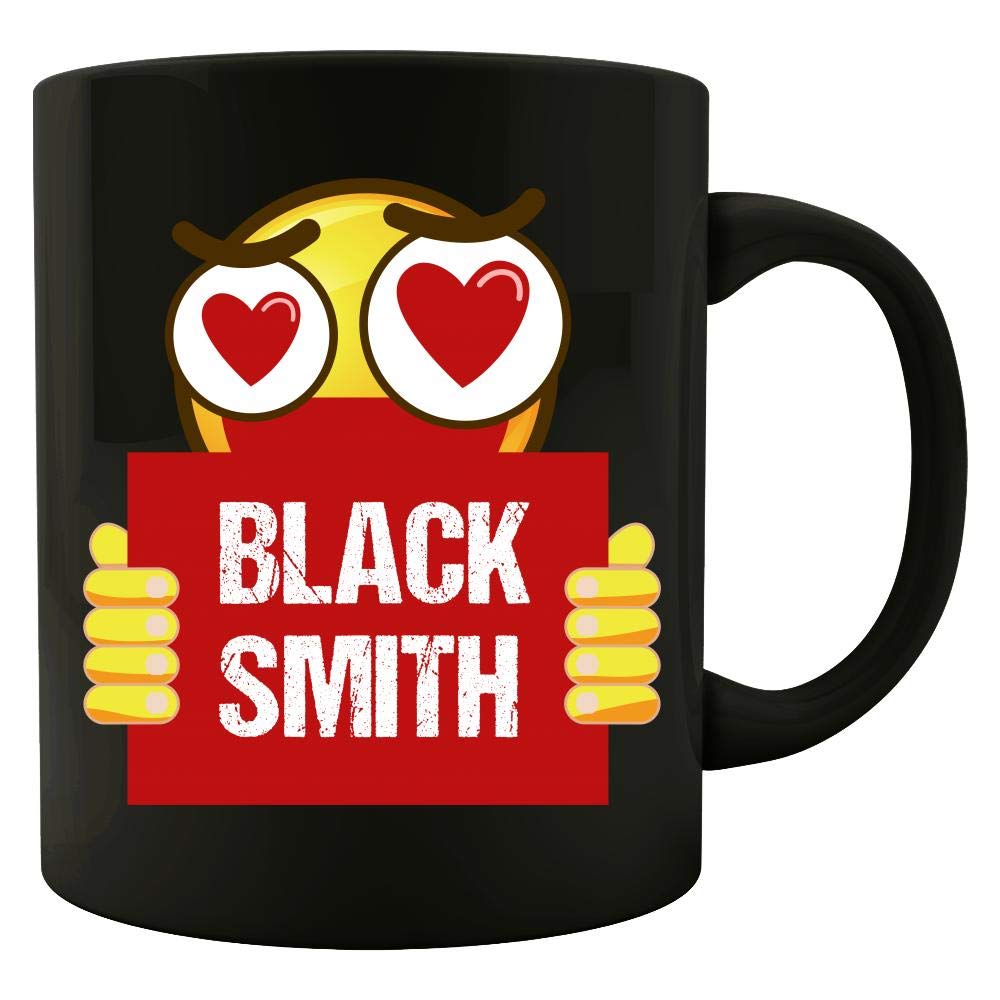 Funny Blacksmith Coffee Mug - Love & Farrier Metalsmith Iron Forge Tools Humor Gift - Perfect for Blacksmiths, Metalworkers & DIY Enthusiasts