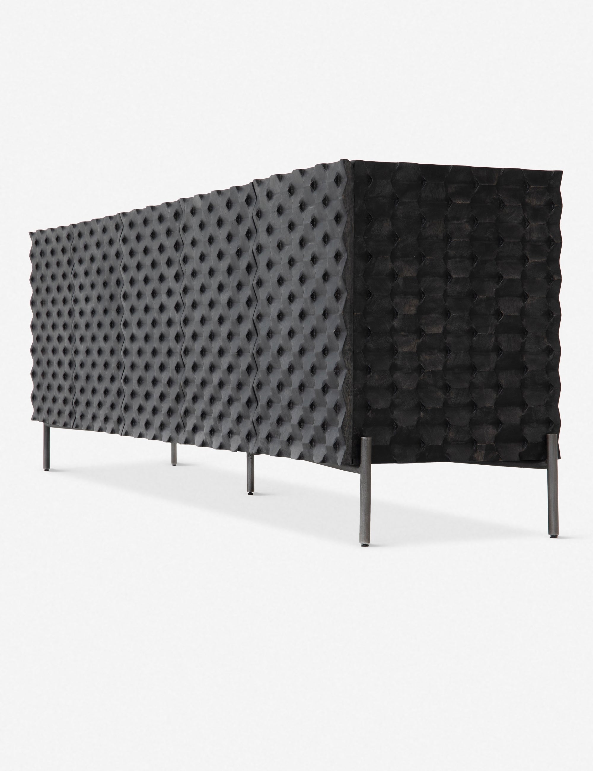 Modern Dylan Media Console - Stylish TV Stand with Storage Shelves for Living Room, Bedroom & Home Theater - Perfect for Organizing Electronics & Entertainment Systems