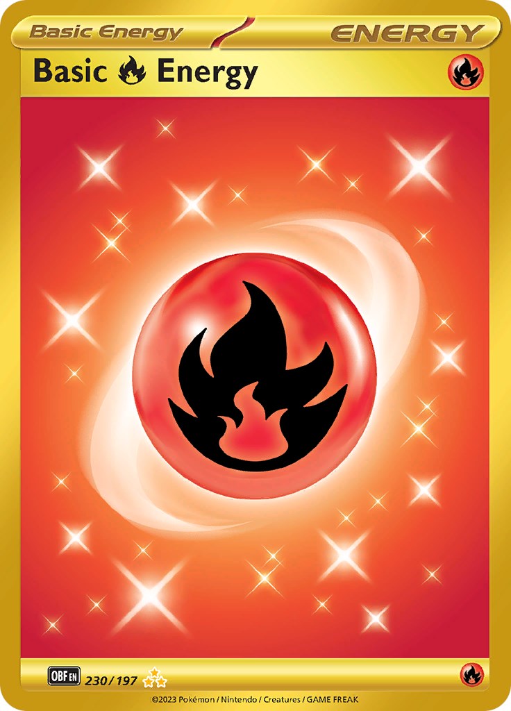 Basic Fire Energy 230/197 [OBF 230/197] - Premium Trading Card for Collectors & Players - Perfect for Pokemon TCG Battles and Card Collections