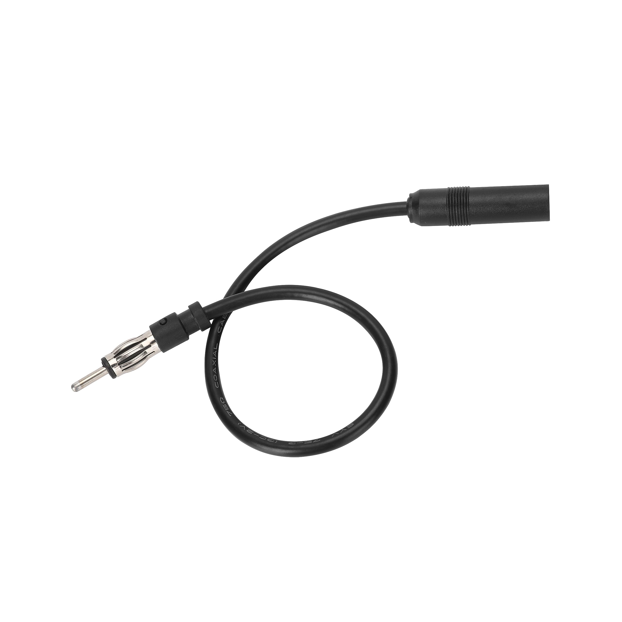 Universal DIN Male to Female Car Audio Antenna Extension Cable - 12 Inch for DVD Navigation, CD Player & Radio - Perfect for Vehicle Stereo Upgrades & Custom Installations