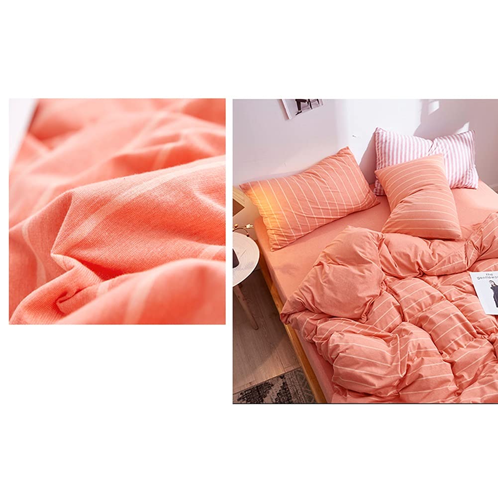 Premium MZP Jersey Knit Quilt Cover Set - Queen Size 100% Cotton Super Soft 4-Piece Bedding (1 Duvet Cover, 1 Fitted Sheet, 2 Pillowcases) for Ultimate Comfort - Perfect for Cozy Nights, Guest Rooms & Modern Bedrooms