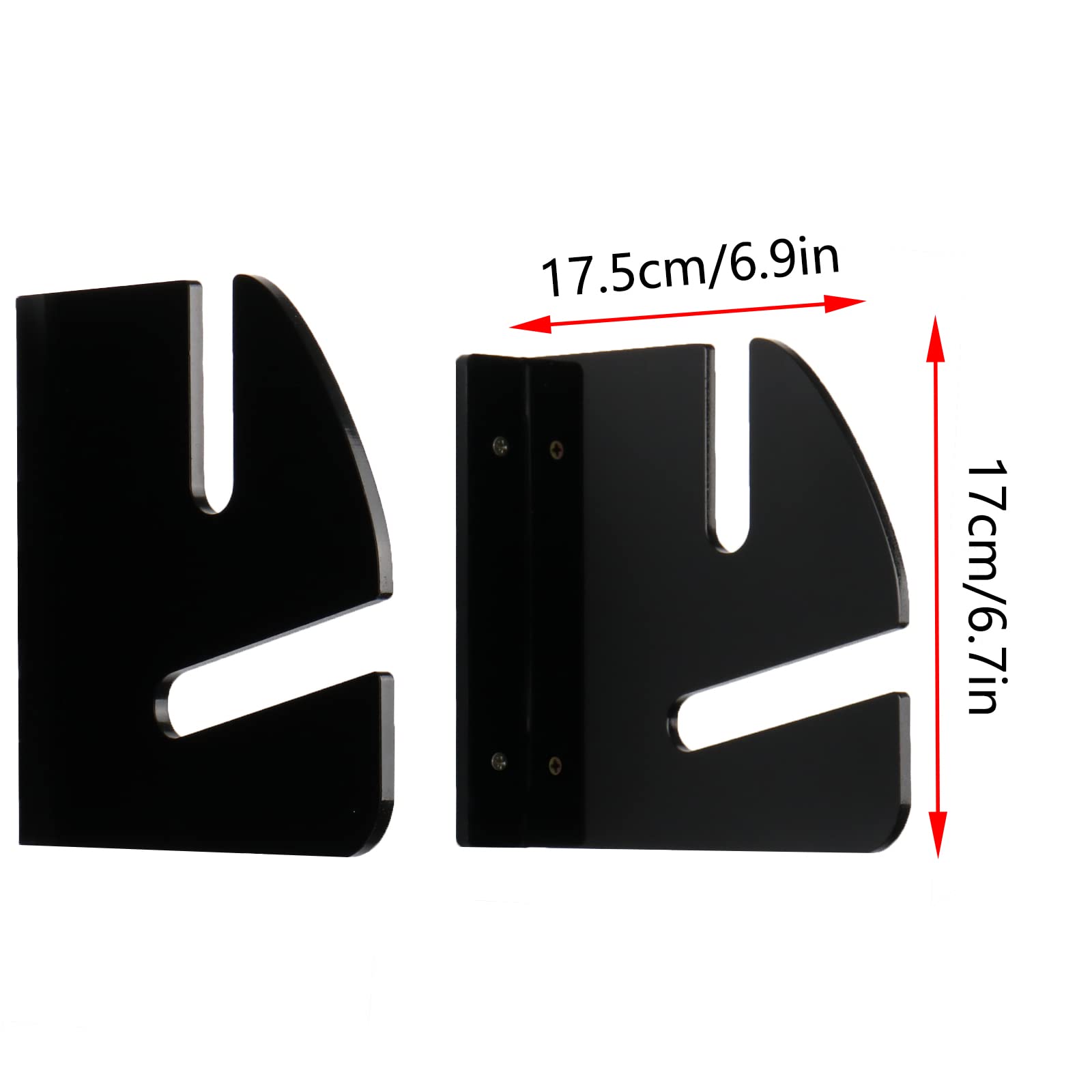 Double Layer Skateboard Wall Mount Rack - Black Storage & Display for Home or Shop