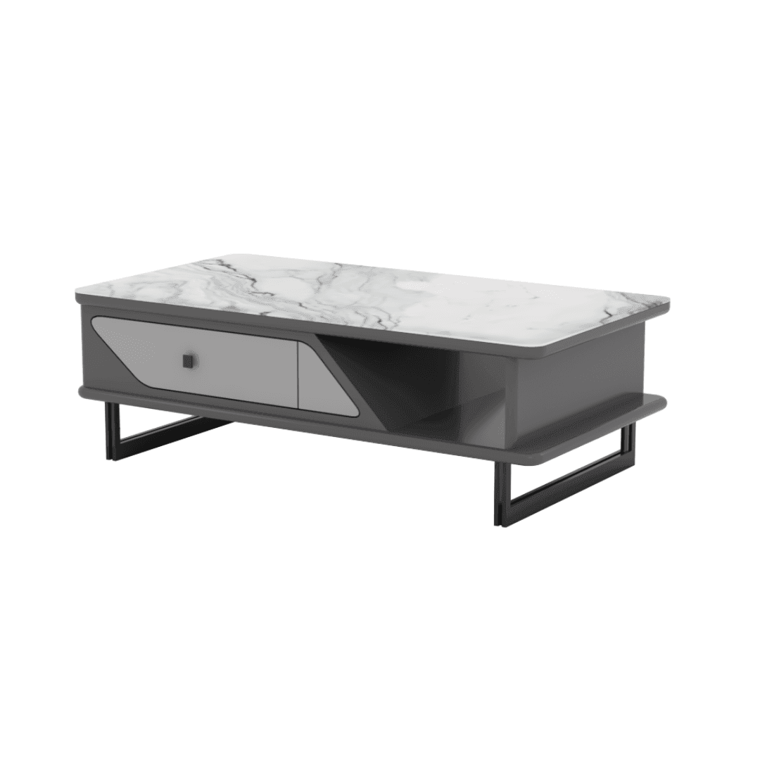 Harper Marble Tech Modern Coffee Table - 51