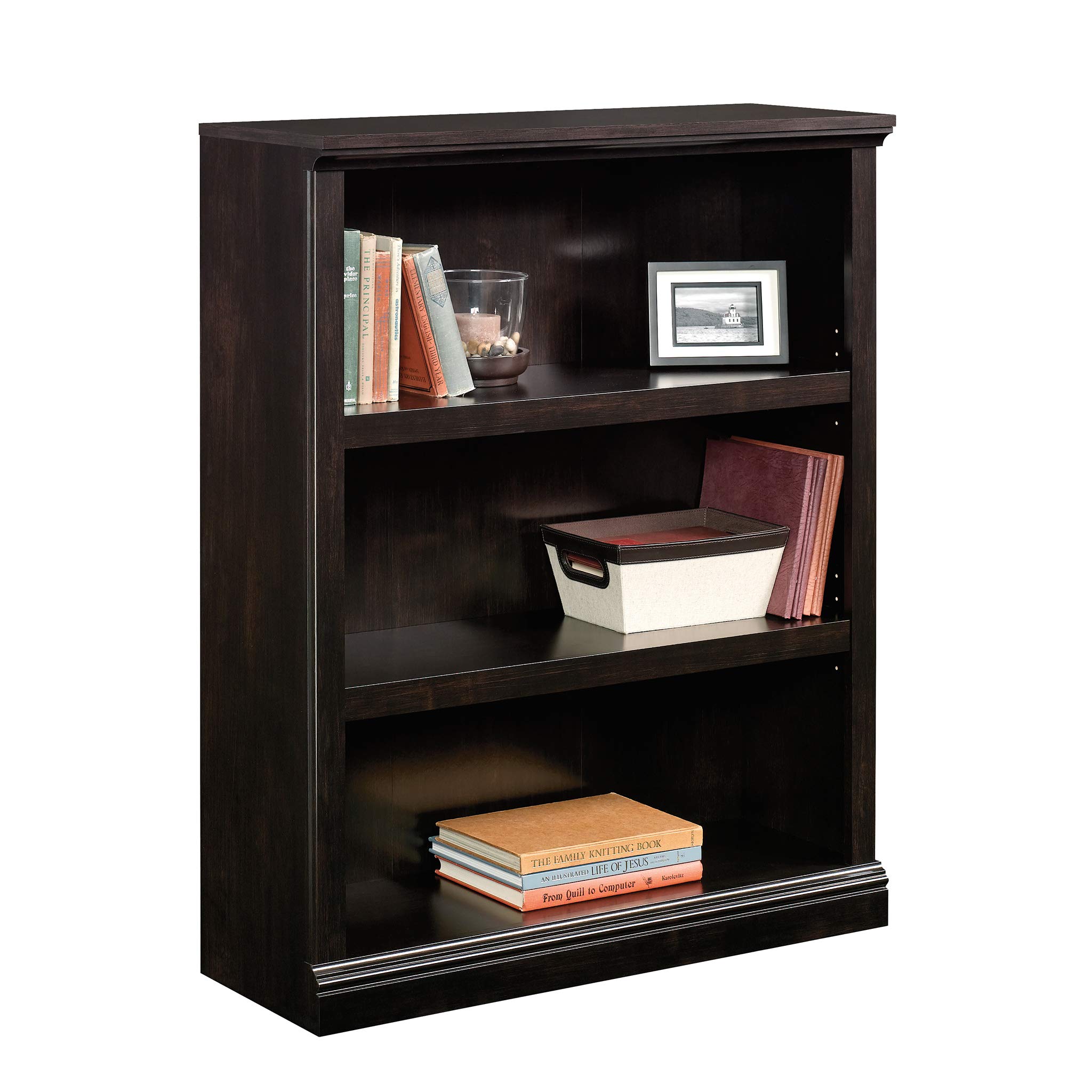Sauder Edge Water Utility Cart - Multi-Purpose Storage Bookcase & Stand for Home, Office, or Kitchen Organization