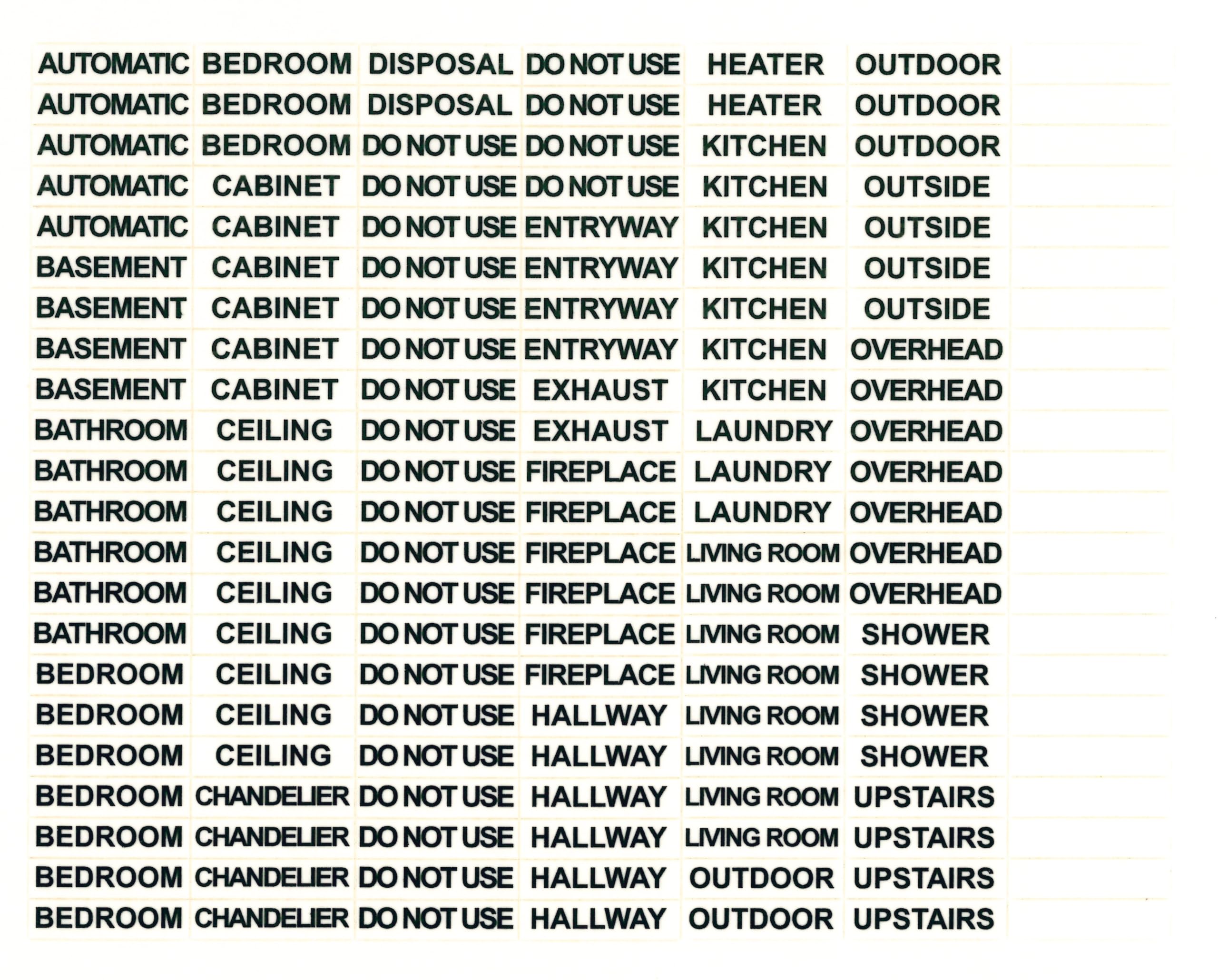 Light Switch Labels - Clear Transparent Switch Identifier System for Home & Office Organization | Perfect for Smart Homes, Apartments & Workspaces